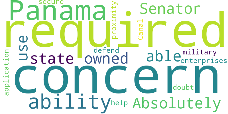 Word Cloud for  General Richardson